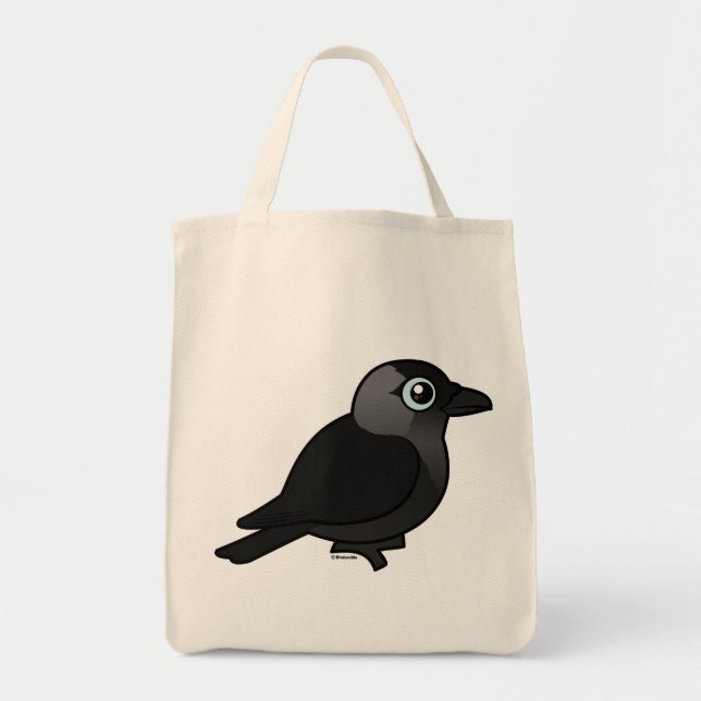 Birdorable Jackdaw Tote Bag (Front)