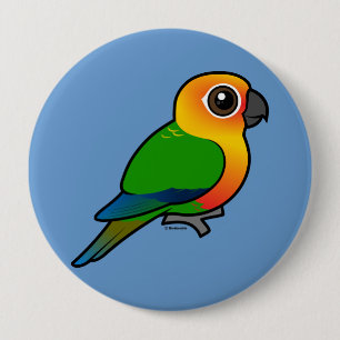 Birdorable Jandaya Parakeet 10 Cm Round Badge