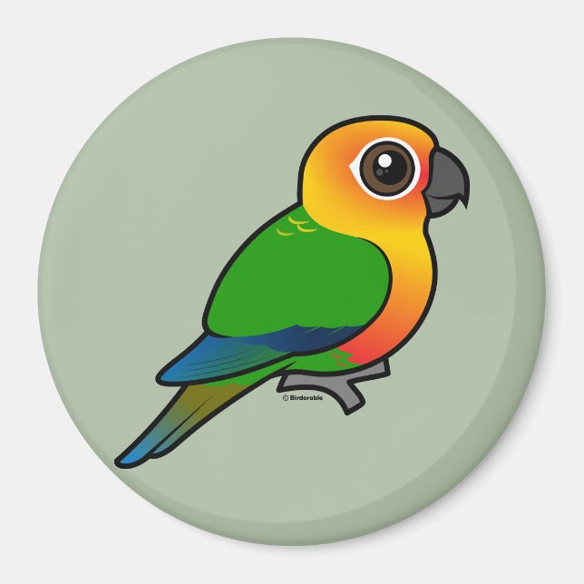 Birdorable Jandaya Parakeet Magnet (Front)