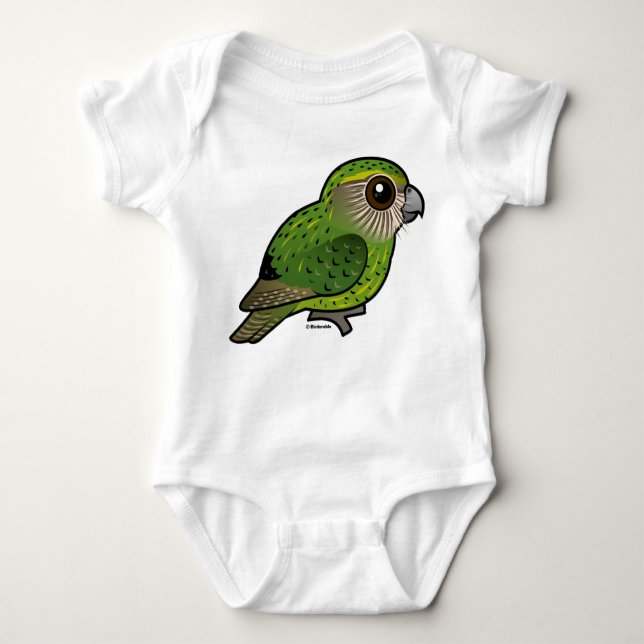 Birdorable Kakapo Baby Bodysuit (Front)