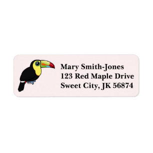Birdorable Keel-billed Toucan Return Address Label
