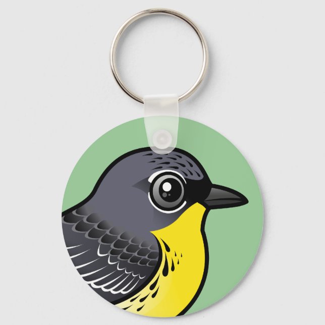 Birdorable Kirtland's Warbler Key Ring (Front)
