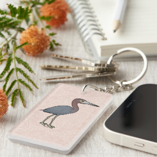 Birdorable Little Blue Heron Key Ring
