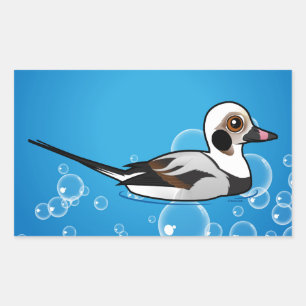 Birdorable Long-tailed Duck Rectangular Sticker