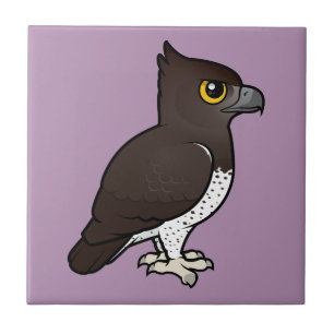 Birdorable Martial Eagle Ceramic Tile