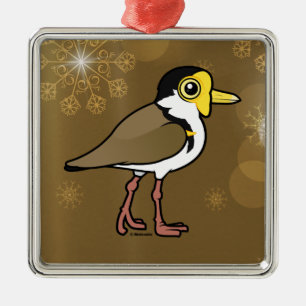 Birdorable Masked Lapwing Metal Ornament