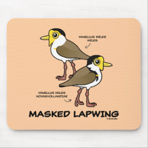 Birdorable Masked Lapwing subspecies Mouse Pad
