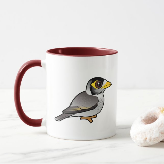 Birdorable Noisy Miner Mug (With Donut)
