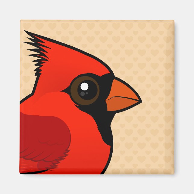Birdorable Northern Cardinal Magnet (Front)