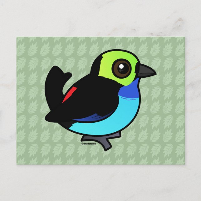 Birdorable Paradise Tanager Postcard (Front)