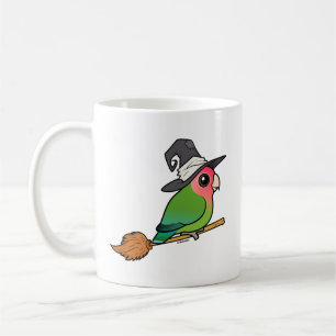 Birdorable Peach-faced Lovebird Halloween Witch Coffee Mug