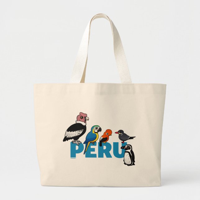 Birdorable Peru Large Tote Bag (Front)