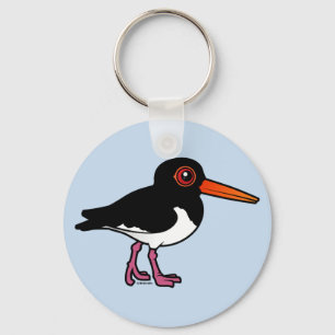 Birdorable Pied Oystercatcher Key Ring