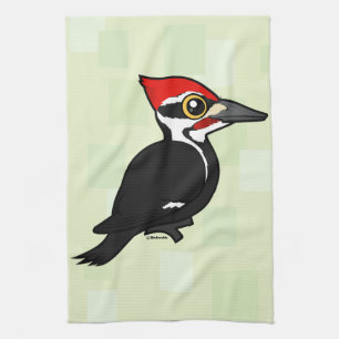 Birdorable Pileated Woodpecker Tea Towel