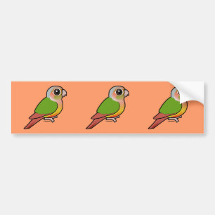 Birdorable Pineapple Green-cheeked Conure Bumper Sticker