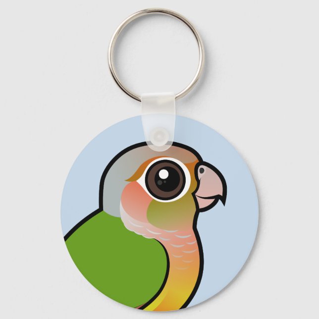 Birdorable Pineapple Green-cheeked Conure Key Ring (Front)
