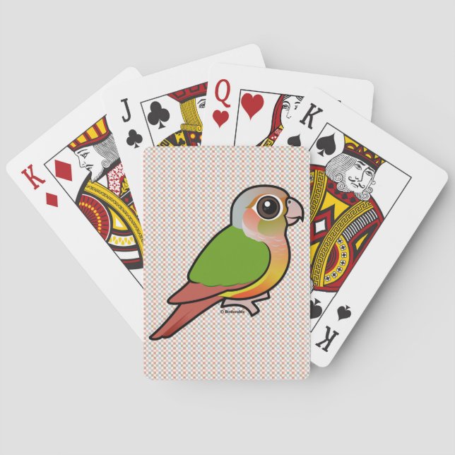 Birdorable Pineapple Green-cheeked Conure Playing Cards (Back)
