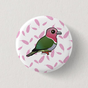 Birdorable Pink-headed Fruit Dove 3 Cm Round Badge