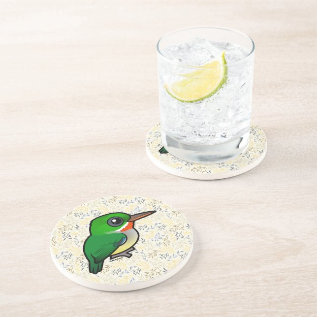 Birdorable Puerto Rican Tody Coaster (Side)