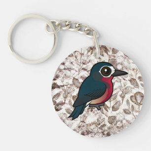 Birdorable Puerto Rican Woodpecker Key Ring