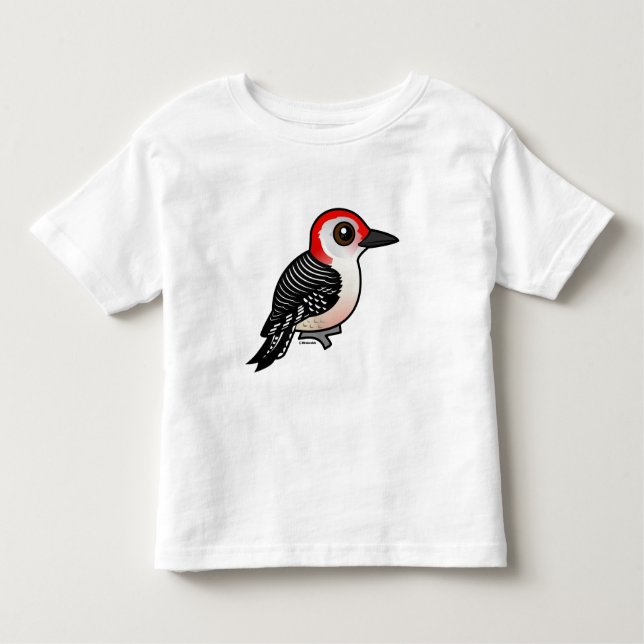 Birdorable Red-bellied Woodpecker Toddler T-Shirt (Front)