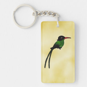 Birdorable Red-billed Streamertail Hummingbird Key Ring