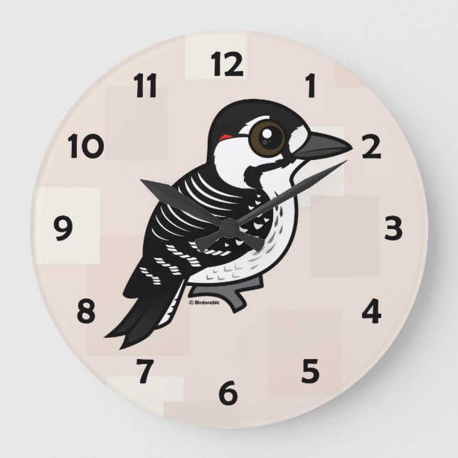 Birdorable Red-cockaded Woodpecker Large Clock (Front)