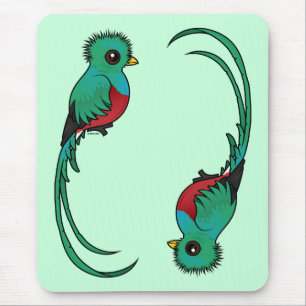 Birdorable Resplendent Quetzal Mouse Pad