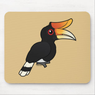 Birdorable Rhinoceros Hornbill Mouse Pad