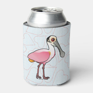 Birdorable Roseate Spoonbill Can Cooler