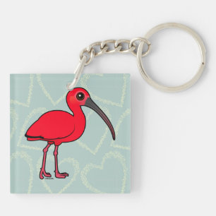 Birdorable Scarlet Ibis Key Ring