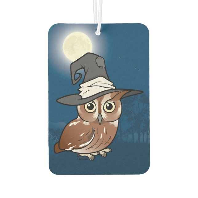 Birdorable Screech Owl Witch Car Air Freshener (Back)