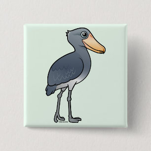 Birdorable Shoebill 15 Cm Square Badge