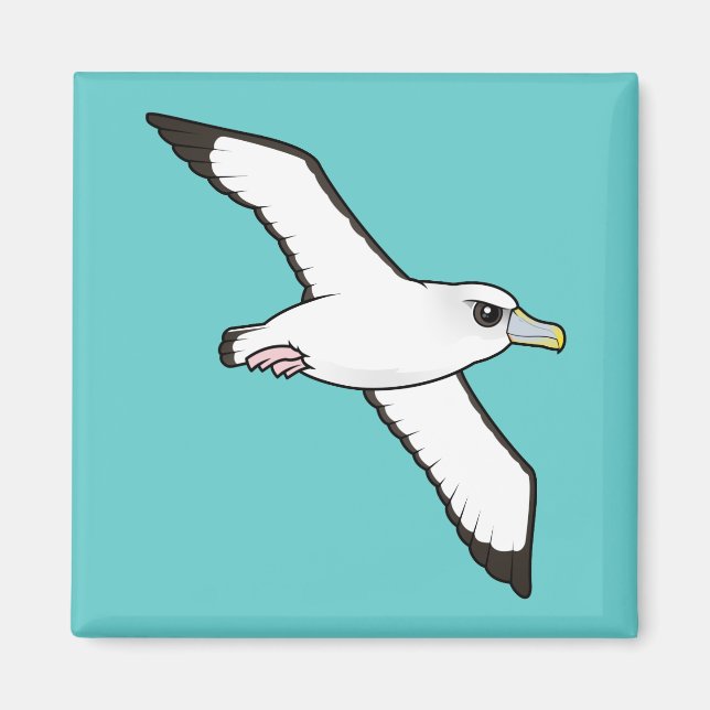 Birdorable Shy Albatross in flight Magnet (Front)