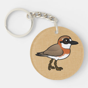Birdorable Siberian Sand-Plover Key Ring