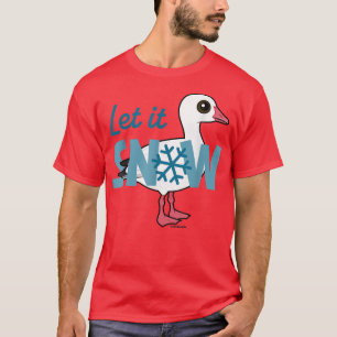 Birdorable Snow Goose Let it SNOW Festive Fun Des T-Shirt