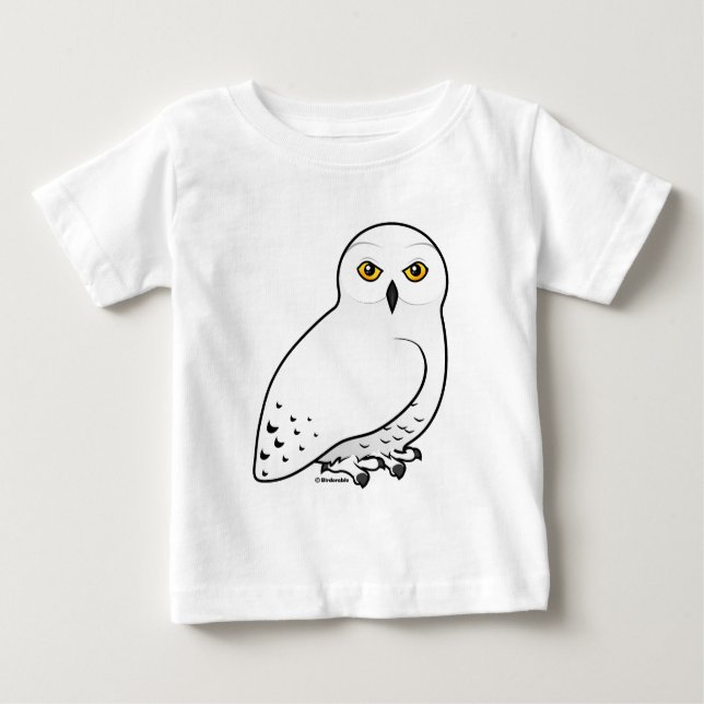 Birdorable Snowy Owl Baby T-Shirt (Front)