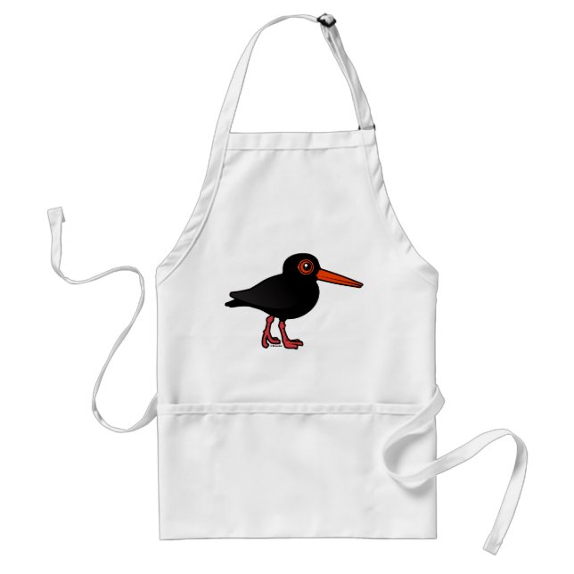 Birdorable Sooty Oystercatcher Standard Apron (Front)