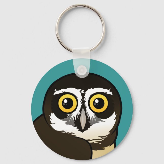 Birdorable Spectacled Owl Key Ring (Front)