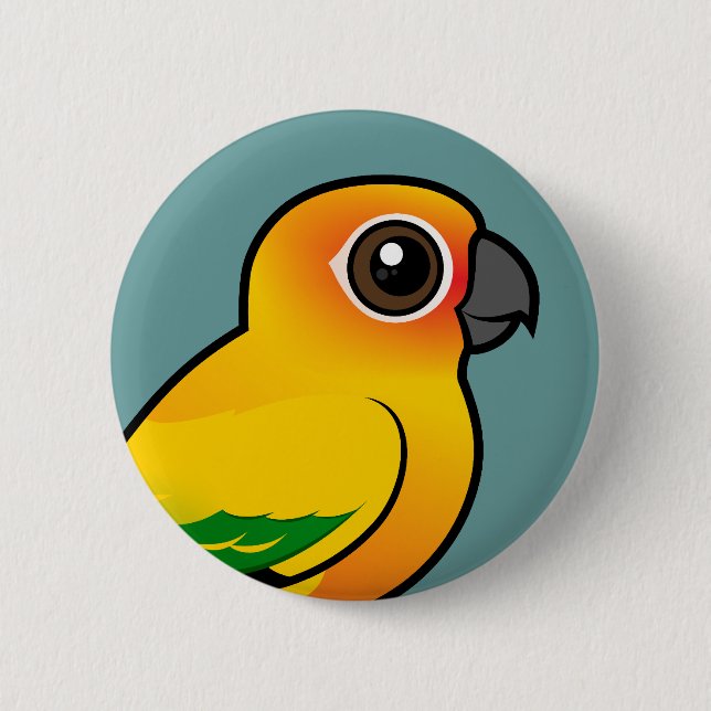 Birdorable Sun Parakeet 6 Cm Round Badge (Front)