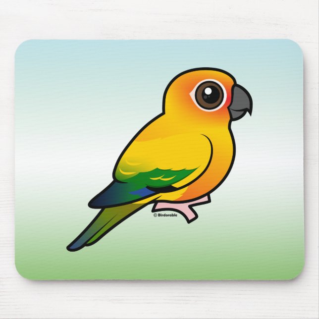 Birdorable Sun Parakeet Mouse Pad (Front)