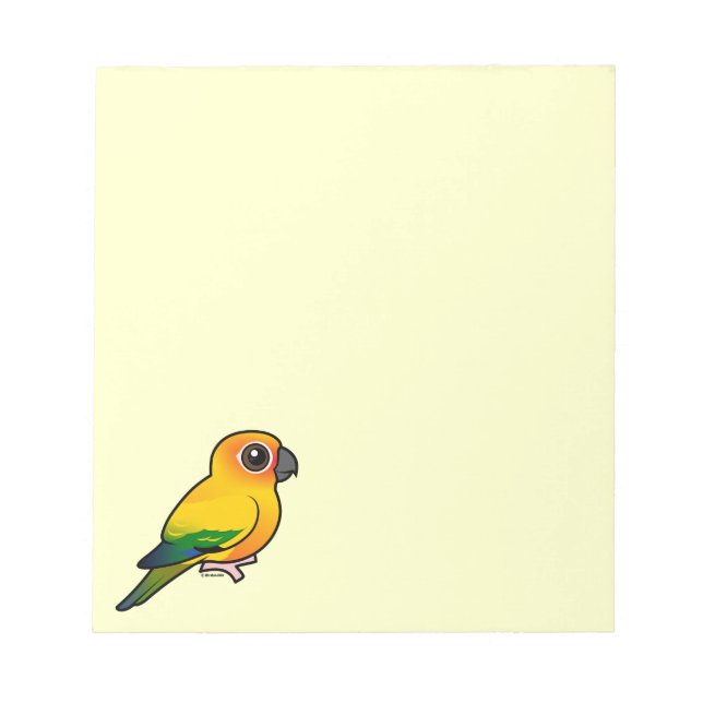 Birdorable Sun Parakeet Notepad (Front)