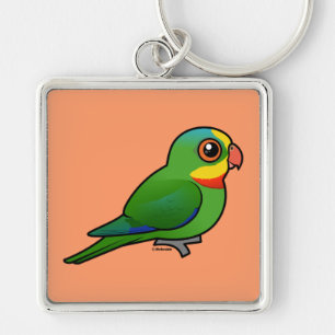 Birdorable Superb Parrot Key Ring