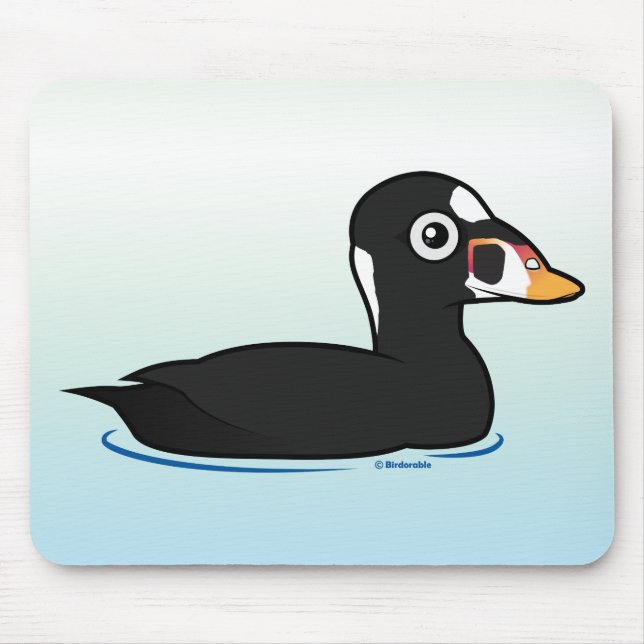 Birdorable Surf Scoter Mouse Pad (Front)
