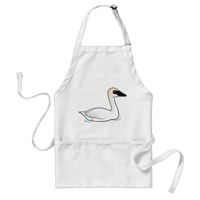 Birdorable Trumpeter Swan Standard Apron (Front)