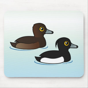 Birdorable Tufted Duck pair Mouse Pad