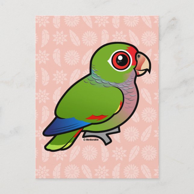 Birdorable Vinaceous Parrot Postcard (Front)