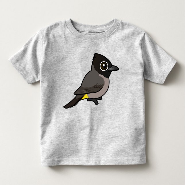 Birdorable White-spectacled Bulbul Toddler T-Shirt (Front)