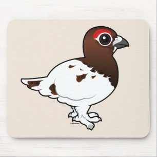 Birdorable Willow Ptarmigan, summer male Mouse Pad