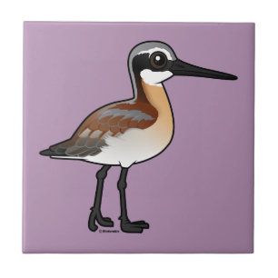 Birdorable Wilson's Phalarope Ceramic Tile